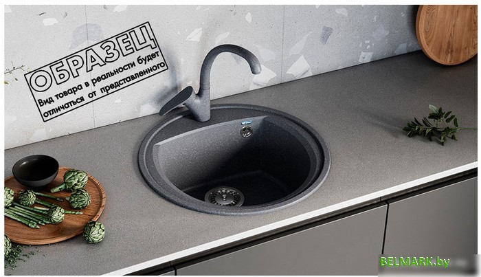 Кухонная мойка Ulgran U-603 (308 черный) - фото2