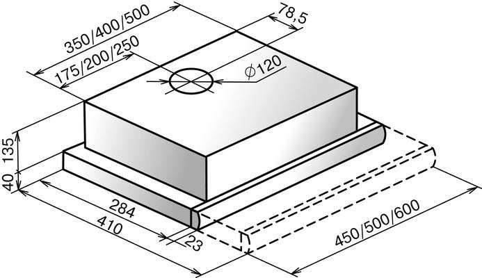 Кухонная вытяжка Elikor Интегра 50Н-400-В2Л (нержавеющая сталь) (840492) - фото2