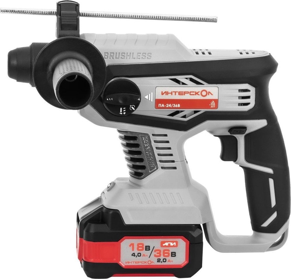 Перфоратор Интерскол ПА-24/36В (с 2-мя АКБ, кейс) - фото2