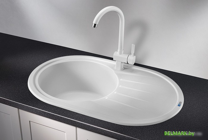 Кухонная мойка Granula ST-7601 (белый) - фото2