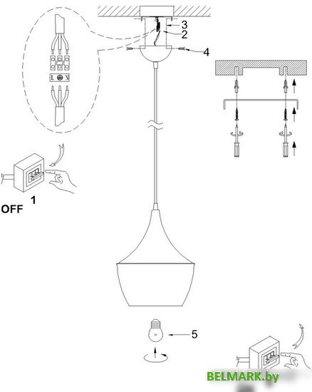 Лампа Arte Lamp Cappello A3407SP-1BK - фото2