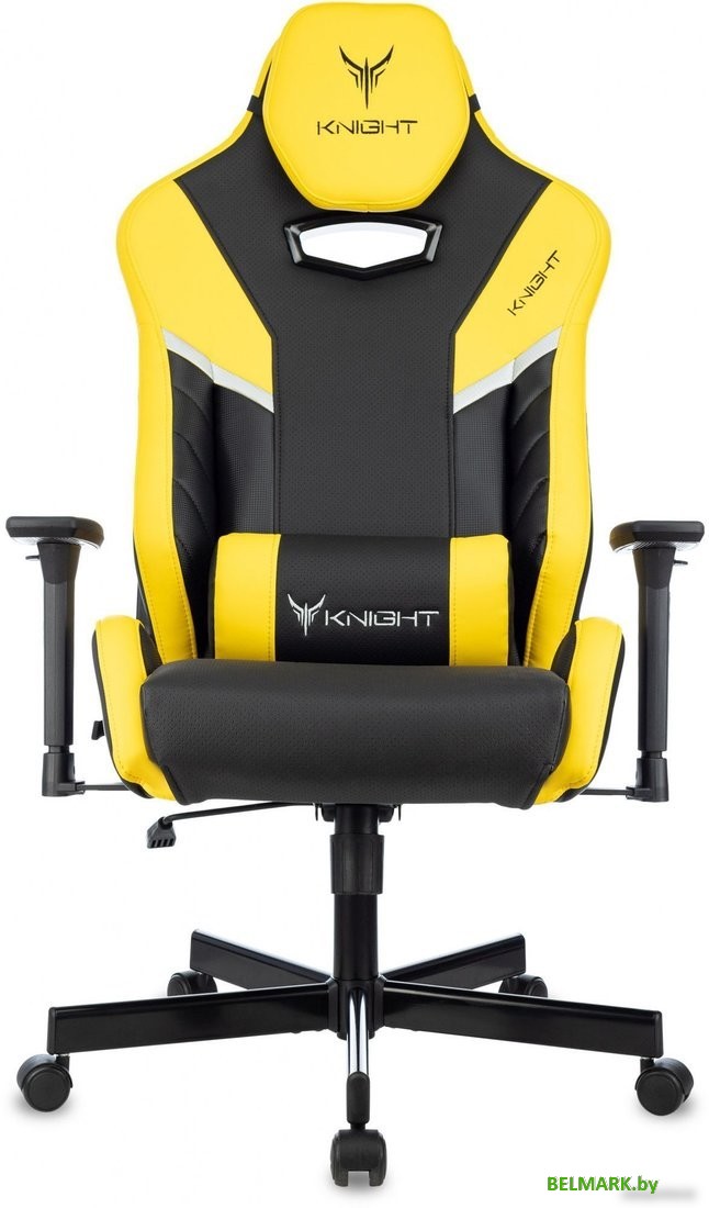 Игровое (геймерское) кресло Knight Thunder 5X (черный/желтый) - фото2