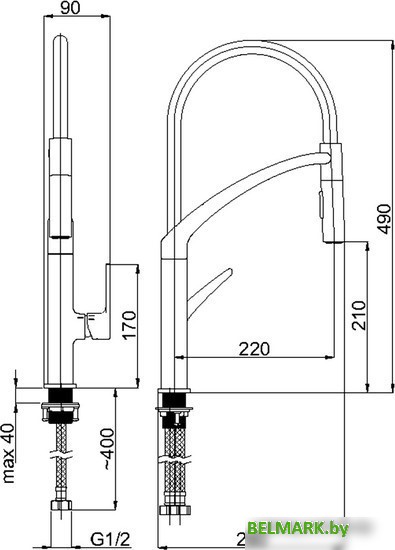 Смеситель Rubineta Ultima-50 UL50008 - фото2