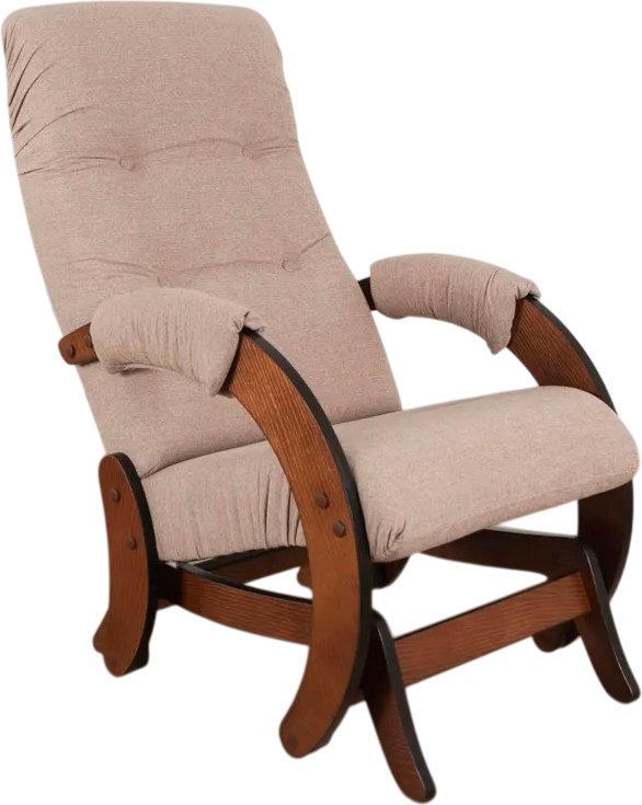 Кресло-глайдер Glider Модель 68 (светло-коричневый/орех антик) - фото