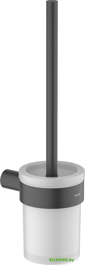 Ершик для унитаза Aquatek Лира AQ4410MB (черный матовый) - фото