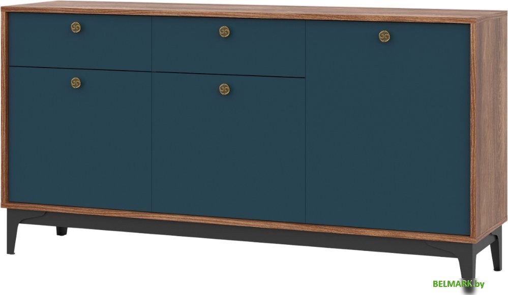 Тумба НК-Мебель Brass KM-1 (синий) - фото