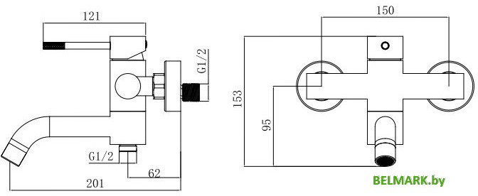 Смеситель Voda Vessel VSL54GM - фото2