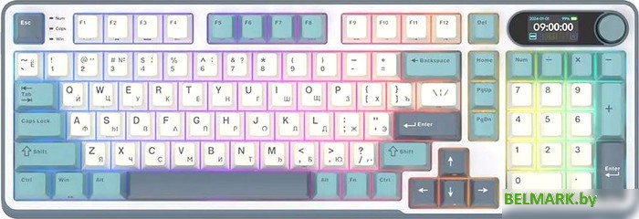 Клавиатура Royal Kludge RK-S98 RGB Light Cloud (RK Chartreuse) - фото