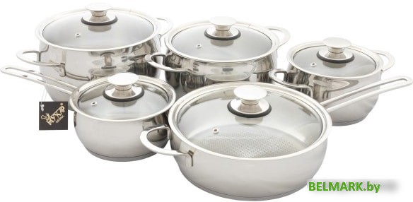 Набор кастрюль Кухар Магнолия Престиж КМ3-035С - фото