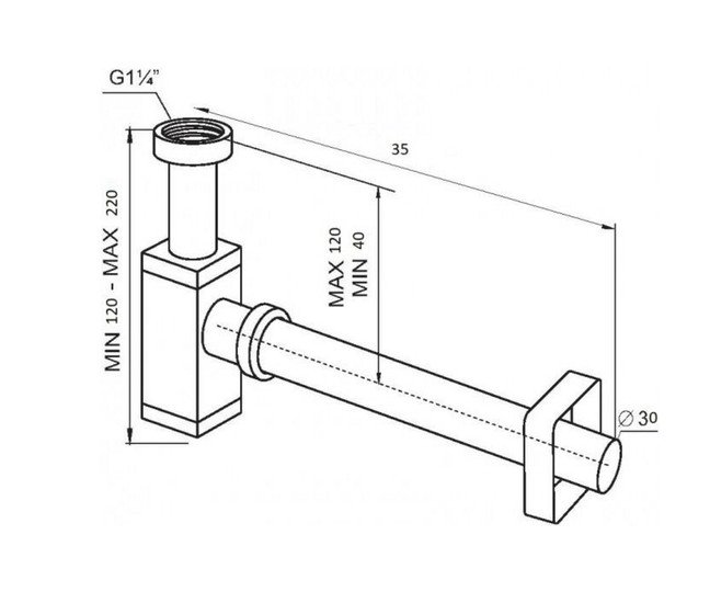 Сифон SantiLine SL-118 - фото2