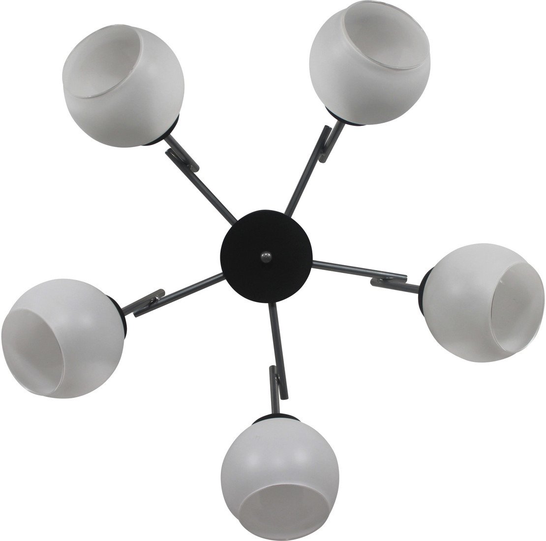 Люстра средней высоты Элетех Блюз 151 НПБ 01-5x60-163 Е27 1005405225 (черный хром) - фото2