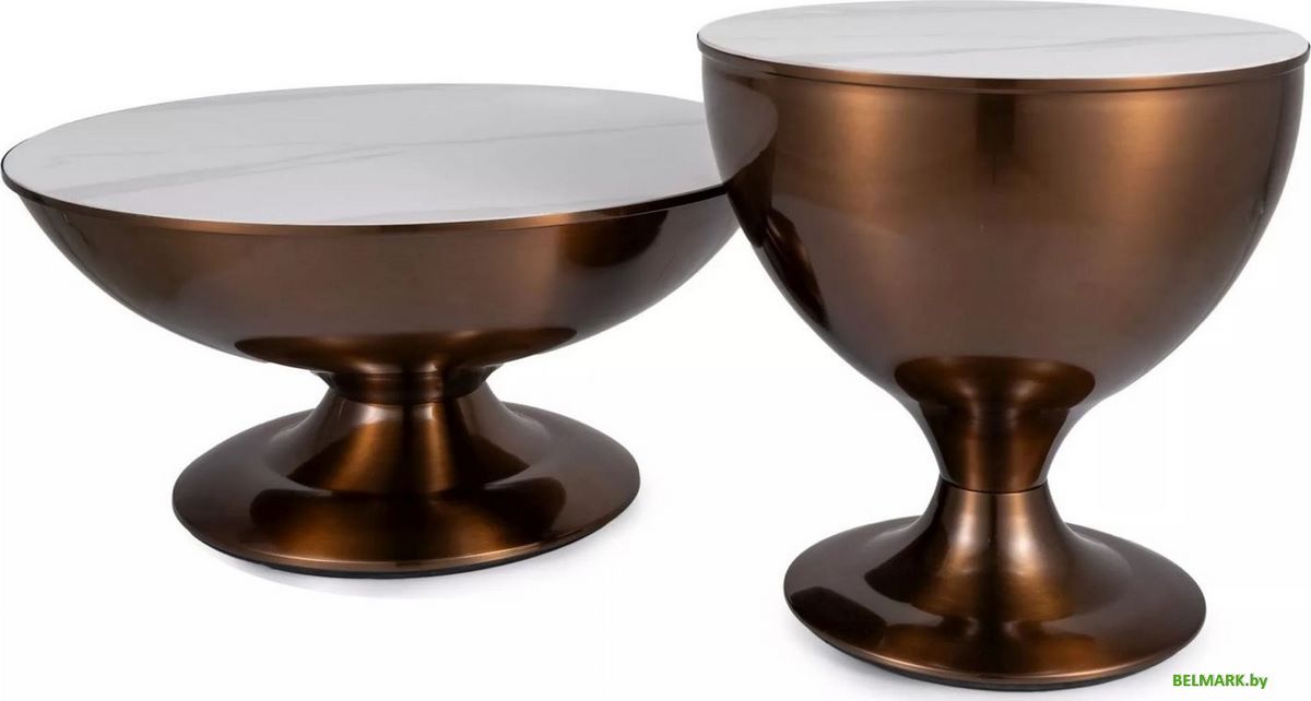 Журнальный столик Signal Salsa (белый/медный) - фото