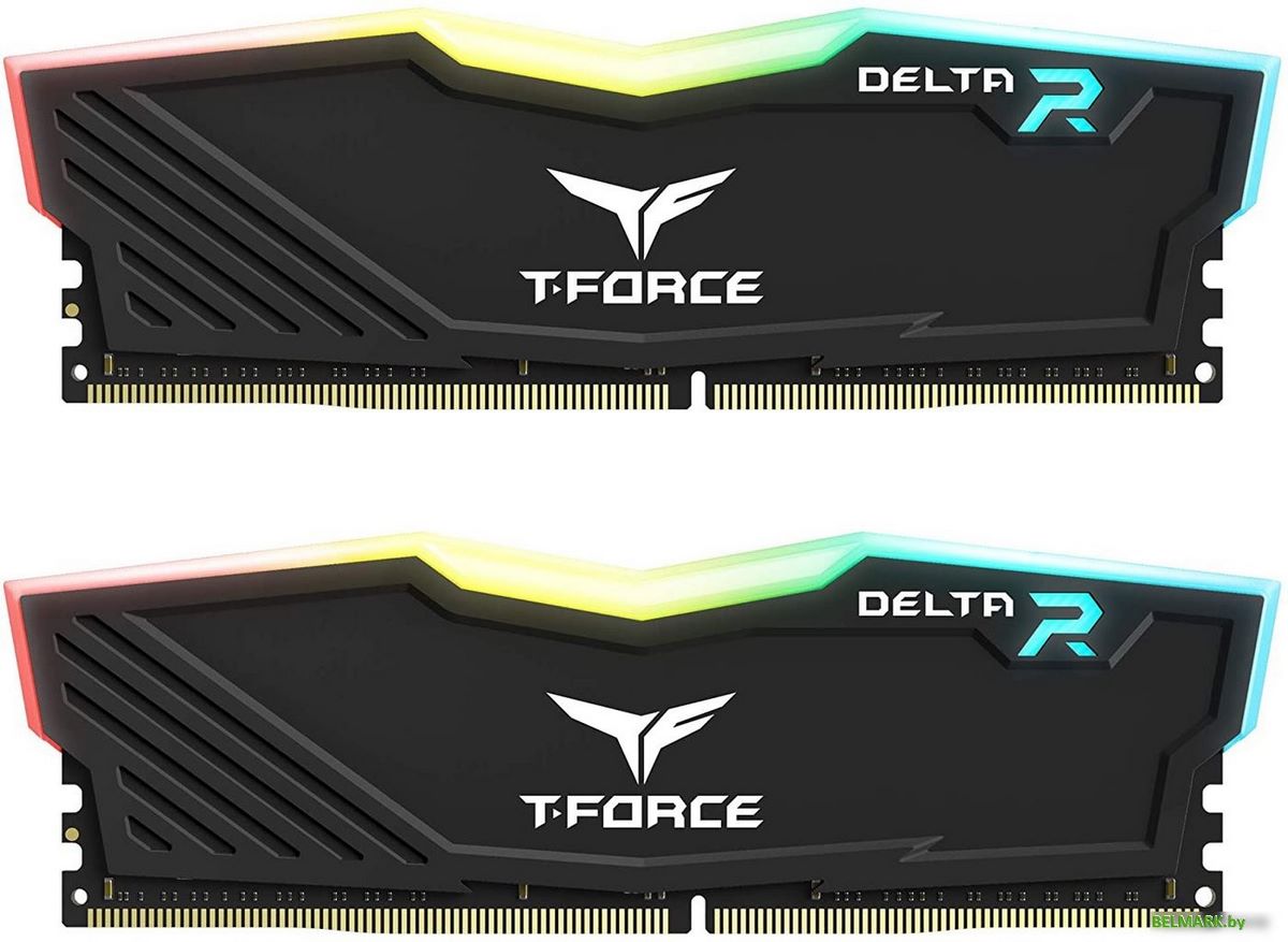 Оперативная память Team T-Force Delta RGB 2x8GB DDR4 PC4-28800 TF3D416G3600HC18JDC01 - фото