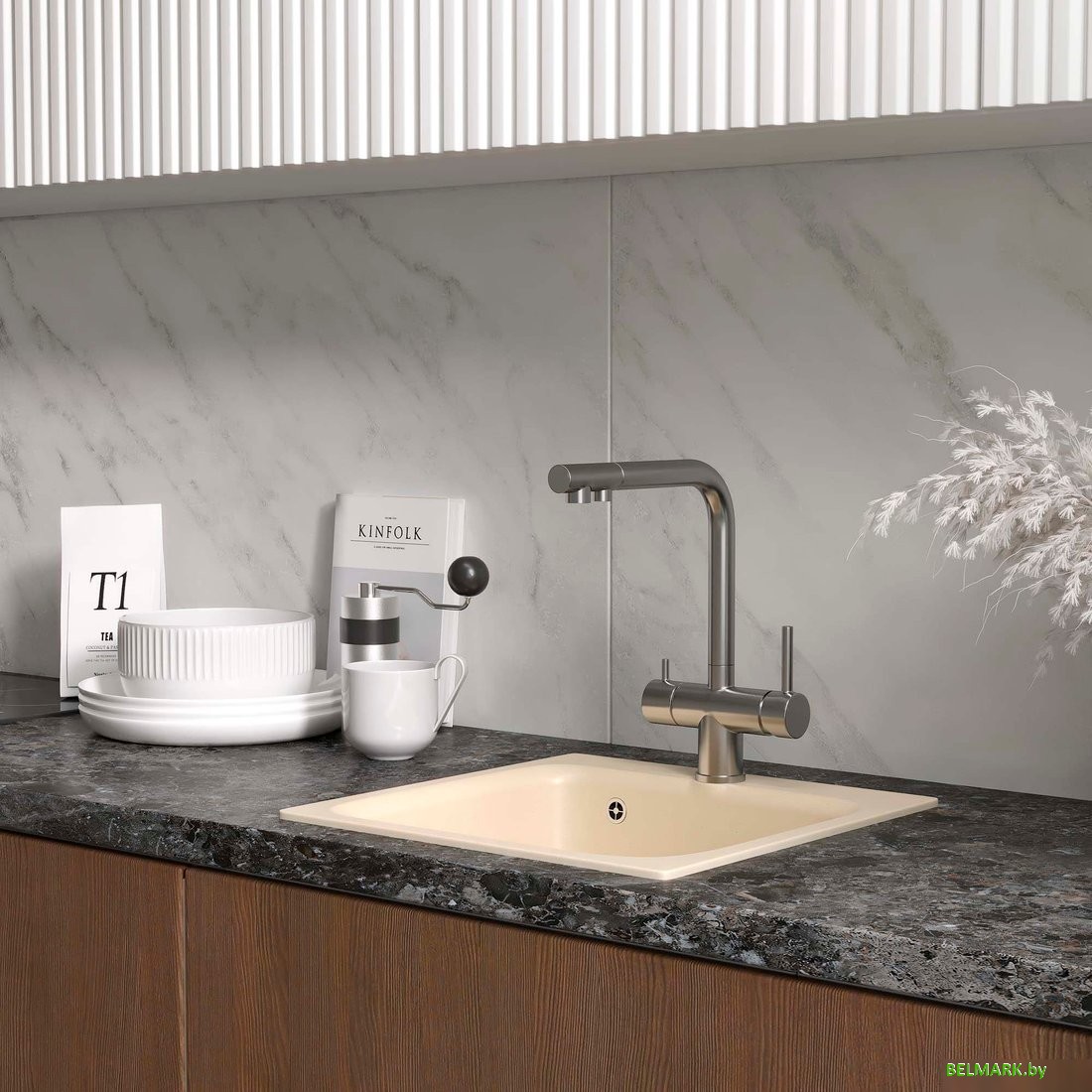 Кухонная мойка Reflexion Base RX0743BE - фото2