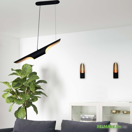 Бра Элетех Мишель 80 НББ 01-25-103 G9 1005405362 (512 черный/золотой) - фото2