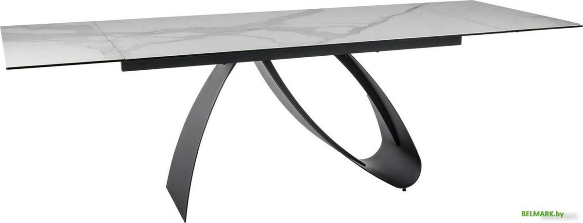 Кухонный стол Signal Diuna DIUNABC160 (белый/черный матовый) - фото