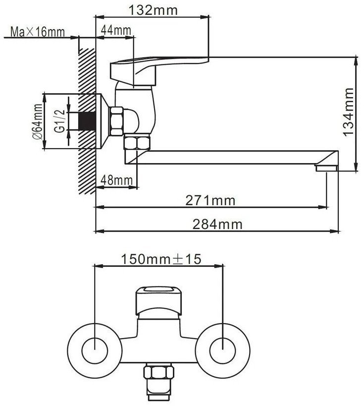 Смеситель Эверест B46-025 - фото2