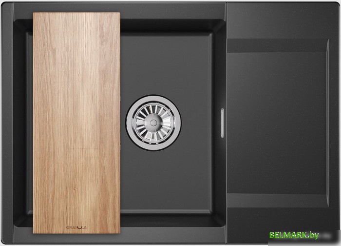 Кухонная мойка Granula ES-7003 (шварц) - фото