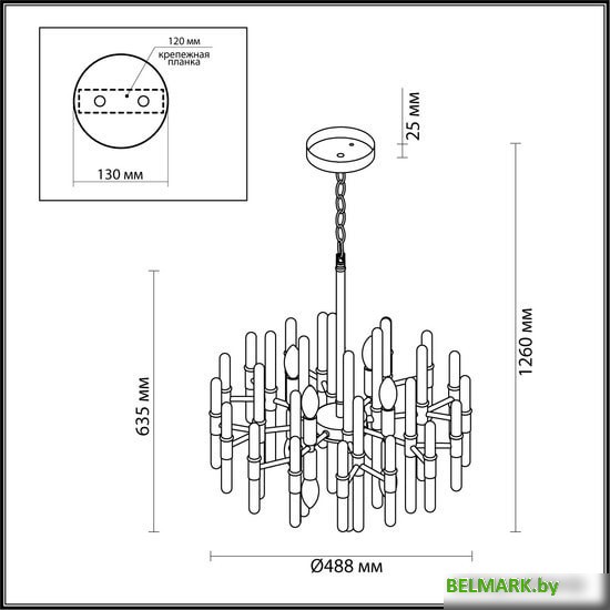 Подвесная люстра Odeon Light Stika 4988/8 - фото2