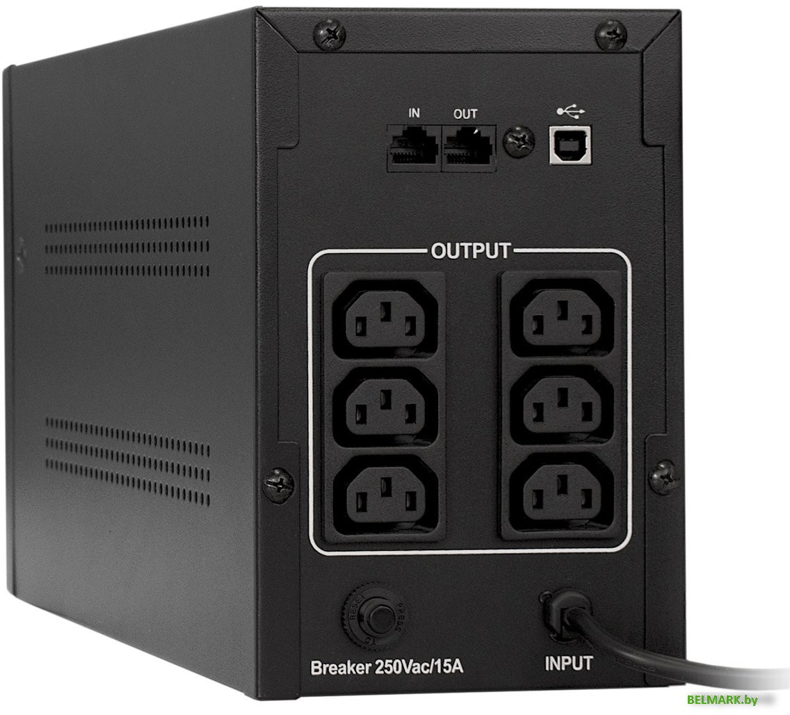 Источник бесперебойного питания ExeGate SpecialPro Smart LLB-2200.LCD.AVR.C13.RJ.USB - фото2