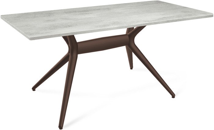 Кухонный стол Sheffilton SHT-TU30-2/TT 120/80 (коричневый/бетон светлый) - фото