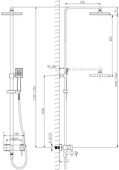 Душевая система Lemark LM7004C - фото2