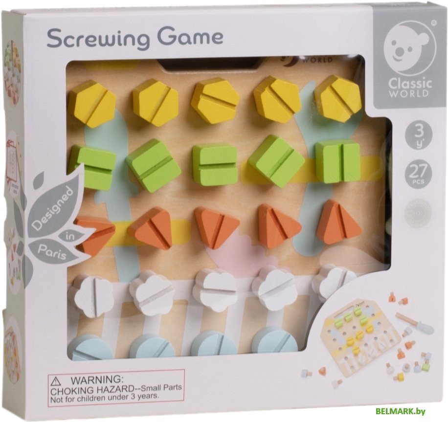 Бизиборд Classic World Заворачиваем гайки CW20180 - фото