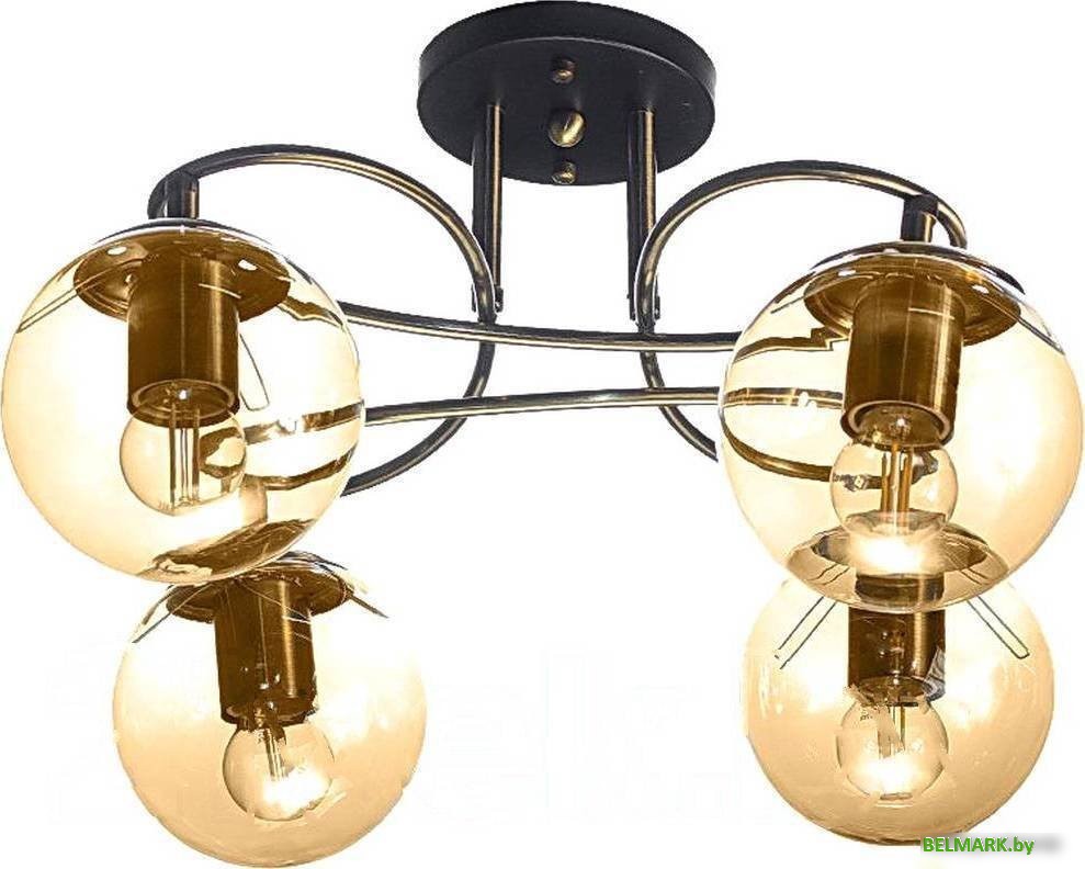 Люстра средней высоты Aitin Pro N4631/4 (прозрачный/янтарный) - фото