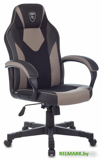 Офисное кресло Бюрократ Zombie Game 17 (черный/серый текстиль/экокожа) - фото