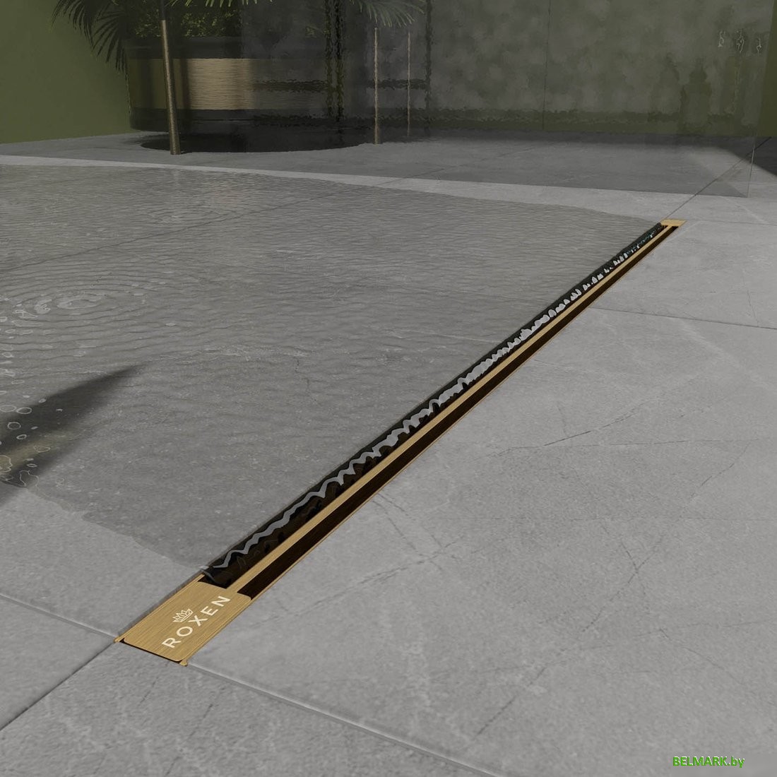 Трап/канал Roxen Slim Gold 91060-120GB - фото