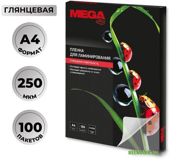 Пленка для ламинирования ProMega Office А4 250 мкм 254703 (100 шт) - фото2
