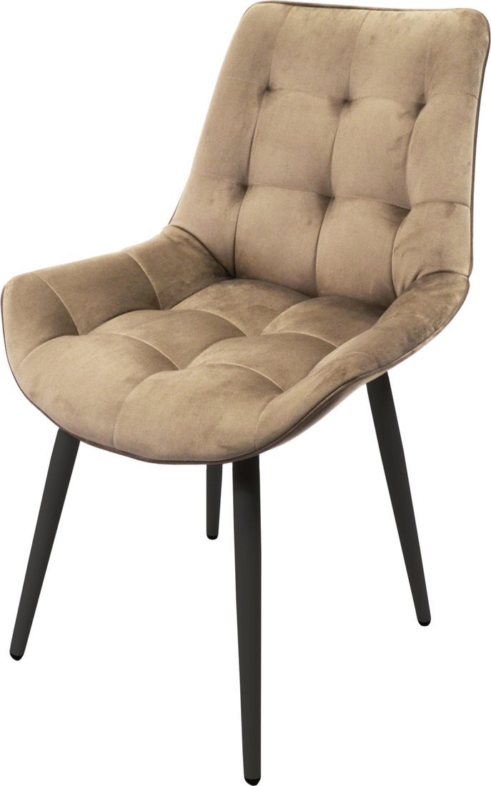 Мирабелла Женева Велюр (бежевый/черный) - фото