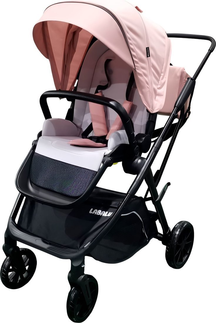Коляска прогулочная «книга» Labalu Wave Q7 (розовый) - фото