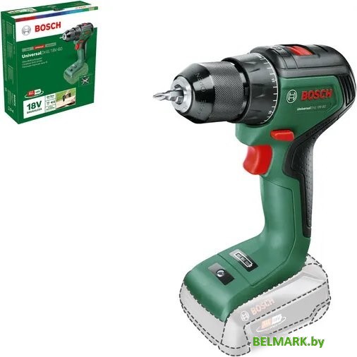 Дрель-шуруповерт Bosch UniversalDrill 18V-60 06039D7000 (без АКБ) - фото