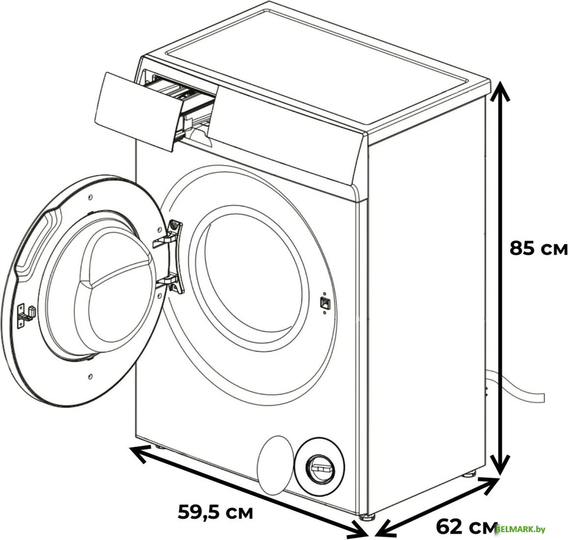 Стирально-сушильная машина Meferi MFWD1071216WH Comfort Plus - фото2
