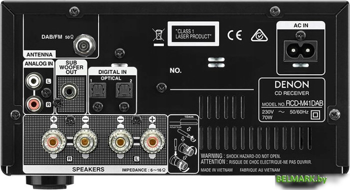 CD-проигрыватель Denon RCD-M41 DAB+ (черный) - фото2