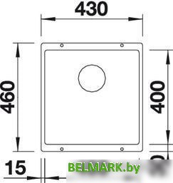 Кухонная мойка Blanco Rotan 400-U (антрацит) - фото2