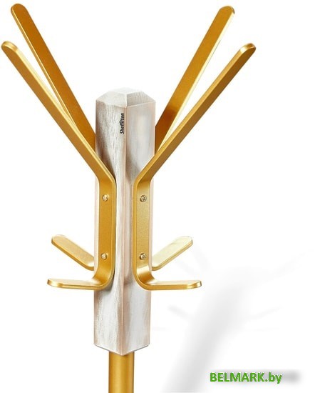 Вешалка для одежды Sheffilton Альберо SHT-CR20 172284 (белый/золотая патина/золото) - фото2