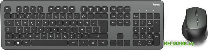 Клавиатура + мышь Hama KMW-700 Set (черный/серый) - фото