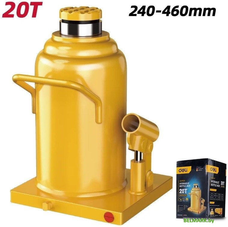 Бутылочный домкрат Deli DQ71020 20т - фото