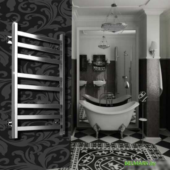 Полотенцесушитель Ростела Квадро V 30 1/2" 6 перекладин 50x60 см - фото2