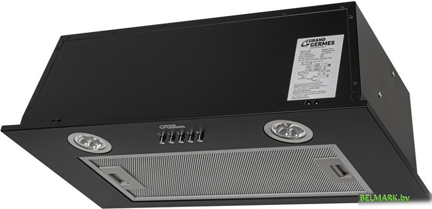 Кухонная вытяжка GrandGermes Qena 60 (черный) - фото