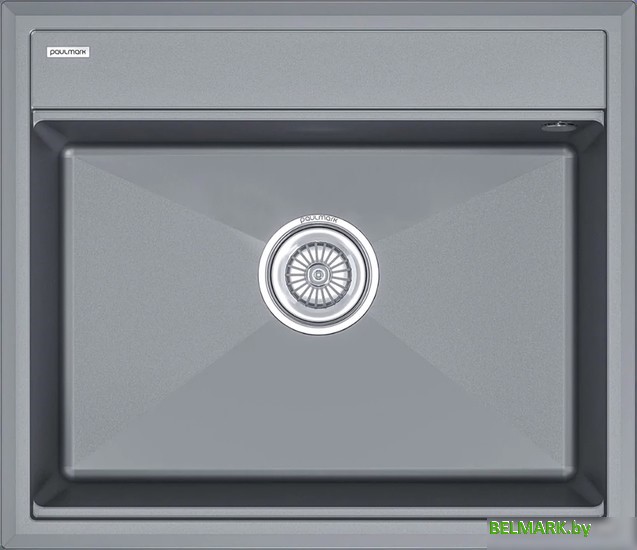 Кухонная мойка Paulmark Stepia 60 PM115951-GRM (серый металлик) - фото