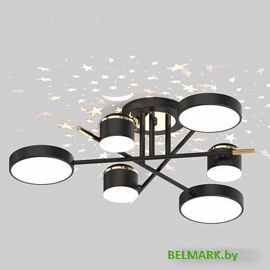 Припотолочная люстра Mirastyle Диод MH-3231/6 BK+FGD - фото2