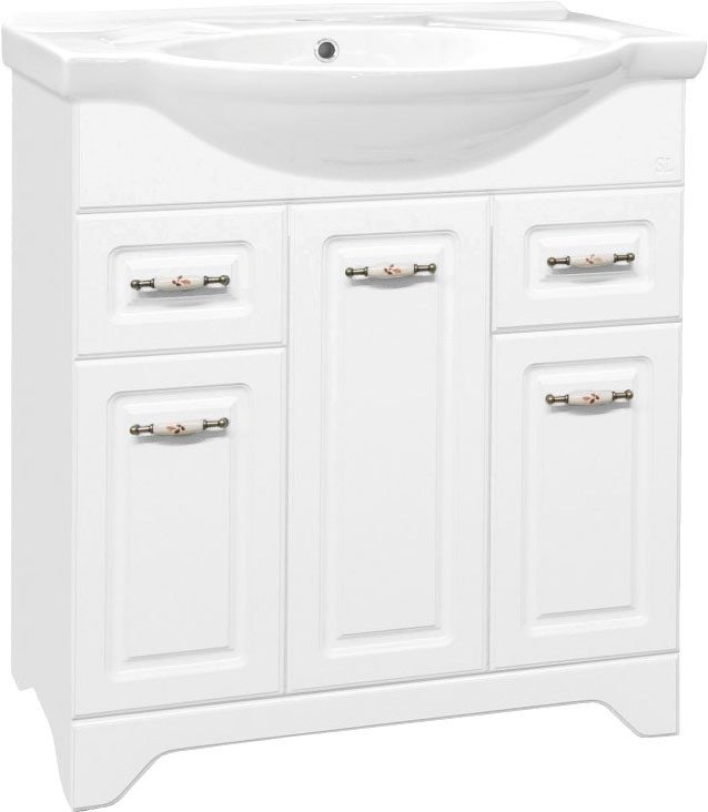 Style Line Тумба под умывальник Олеандр-2 120 2 ящика (для классической раковины) - фото