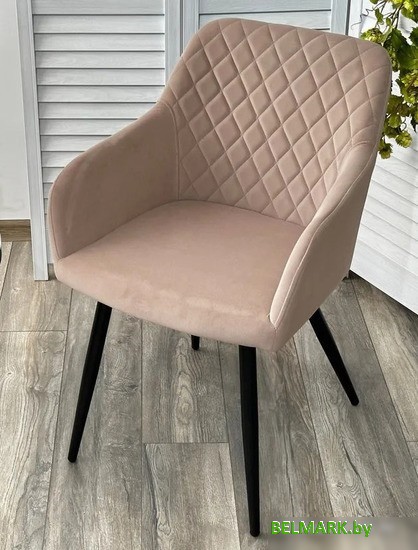 Стул с подлокотниками M-City Brandy 629M05172 (505-4 латте/черный) - фото