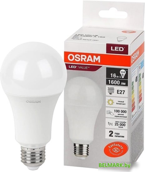 Светодиодная лампа Osram LV CL A150 20 SW/830 230V E27 10X1 RU - фото2