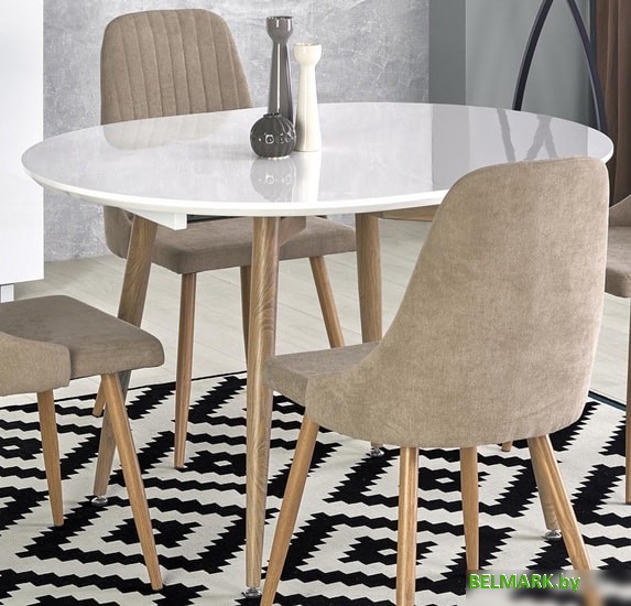 Кухонный стол Halmar Edward (белый/дуб сан ремо) - фото