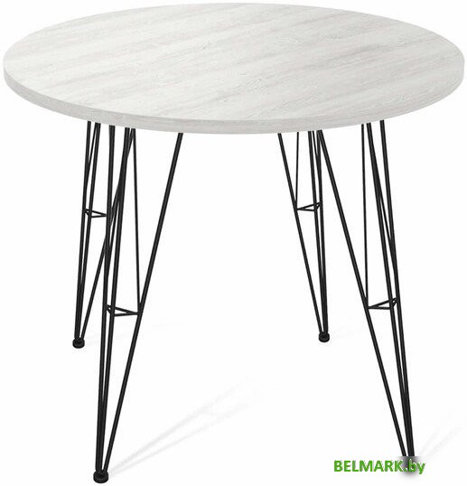 Кухонный стол Sheffilton SHT-TU10/TT 80 ЛДСП SHT-T22 (черный муар/сосна касцина) - фото