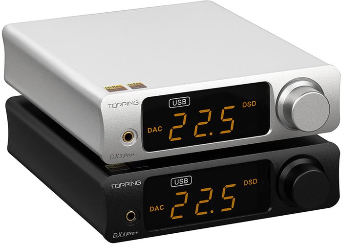 Портативный усилитель Topping DX3 Pro+ (серебристый) - фото2
